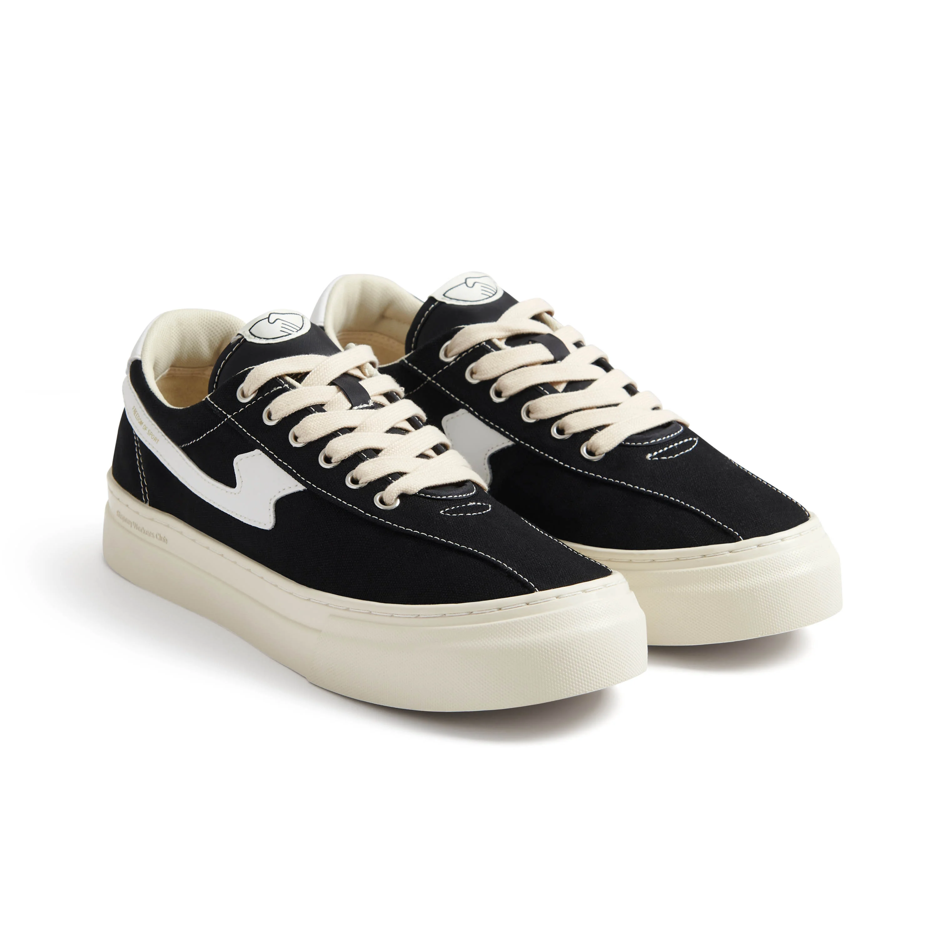 DELLOW S-STRIKE CUP CANVAS BLACK-WHITE - Image 3