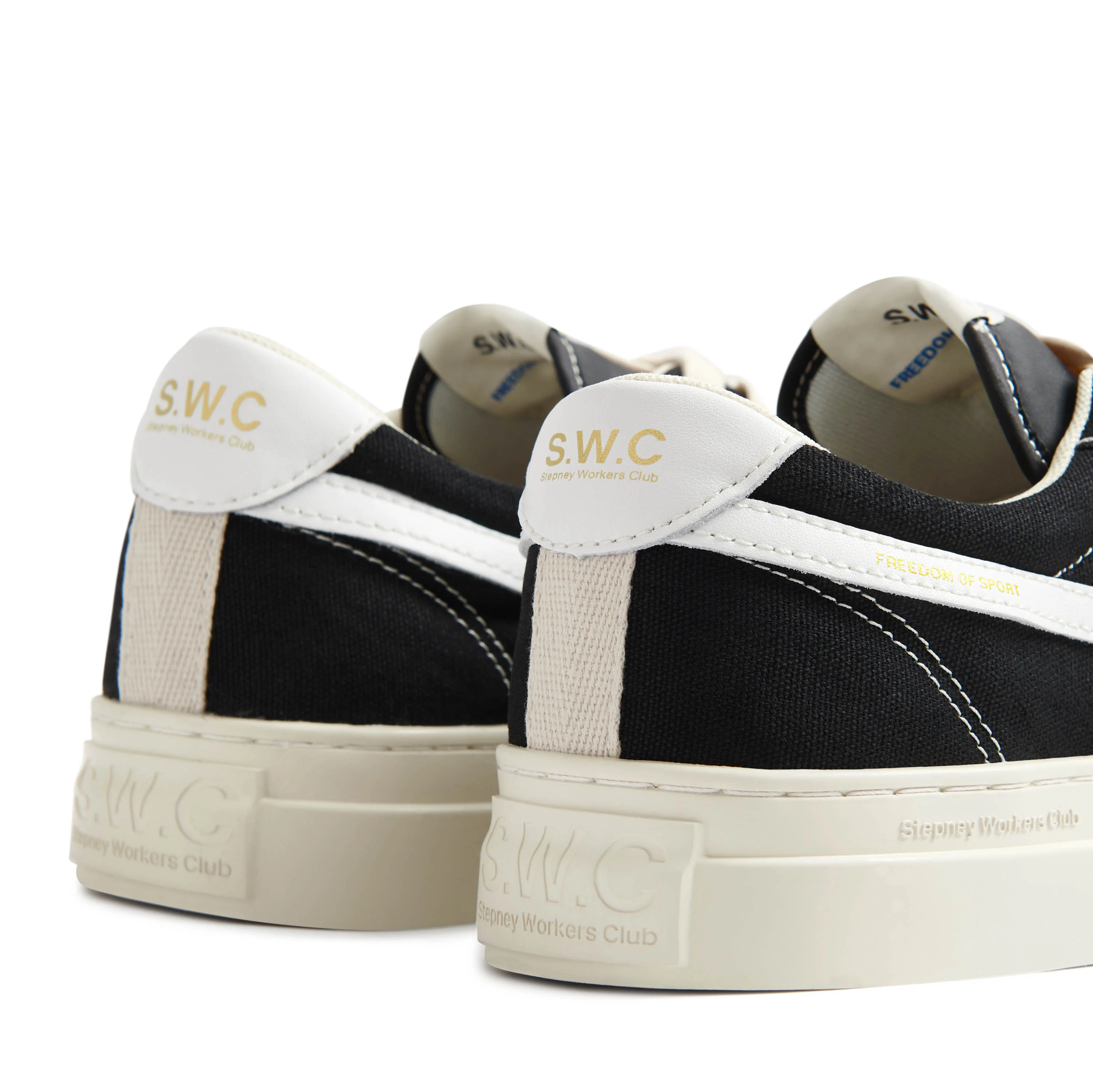 DELLOW S-STRIKE CUP CANVAS BLACK-WHITE - Image 4