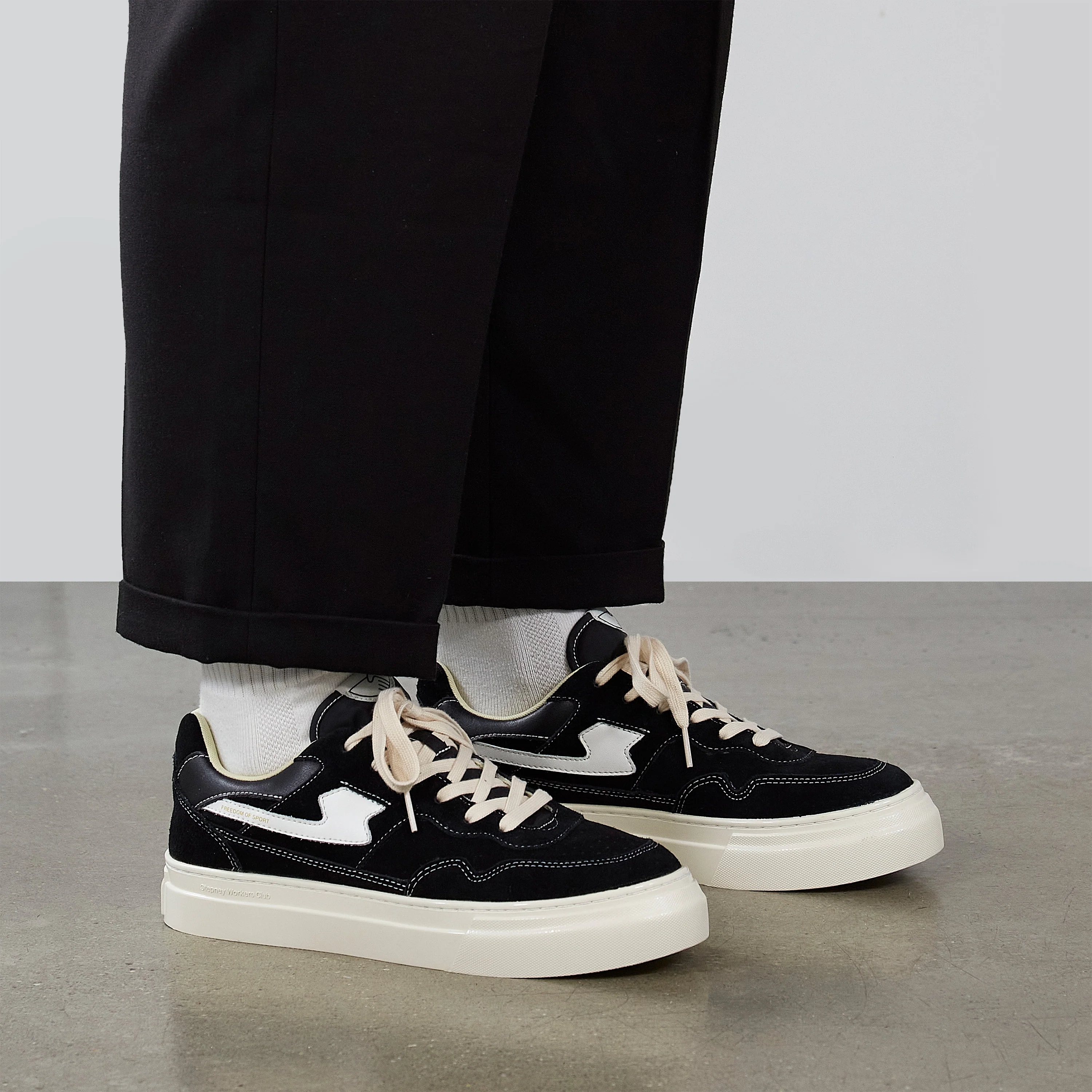 PEARL S-STRIKE SUEDE BLACK-WHITE - Image 5